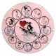 Handcrafted Mothers Day Lippan Art Wall Clock